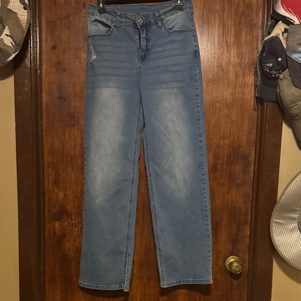 High-Rise Wide-Leg Women’s Jeans in Medium Blue Wash